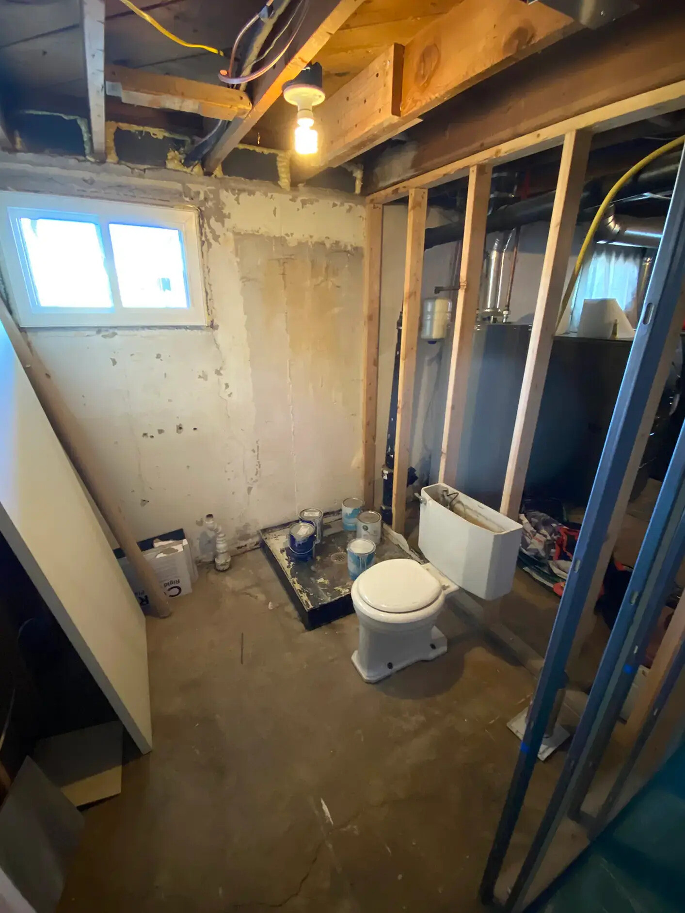 Salt Lake City bathroom before remodel, taken to the studs by 3 Day Kitchen & Bath