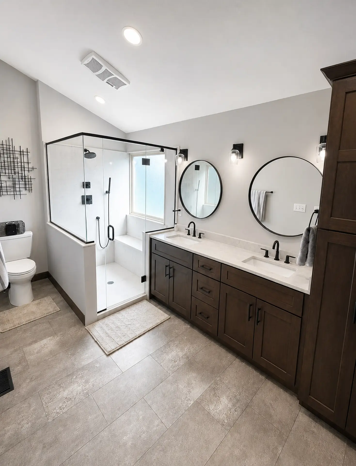 Completed bathroom remodel by 3 Day Kitchen & Bath in Dayton, OH