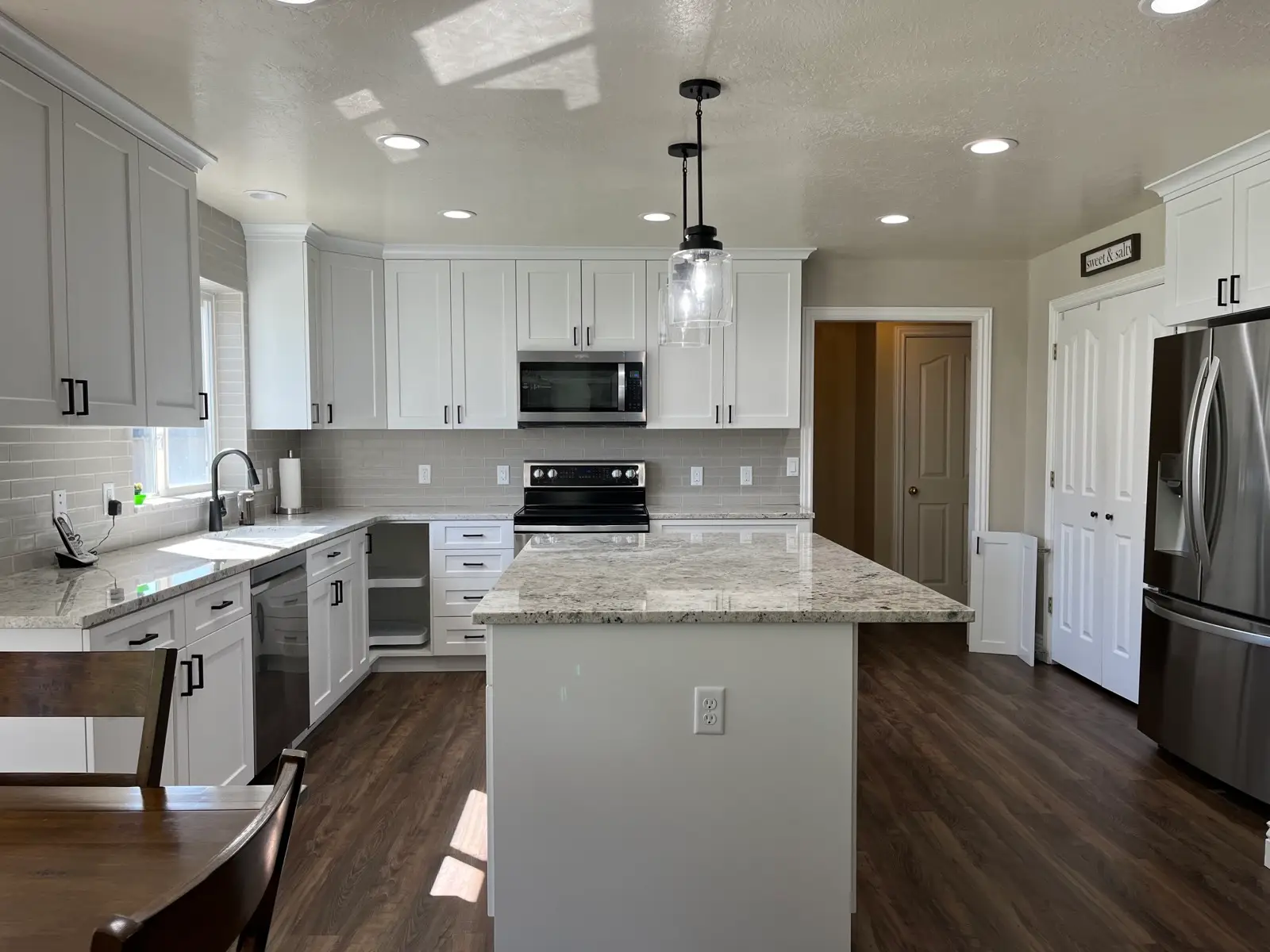 Completed kitchen remodel in Utah County (Bishop project)